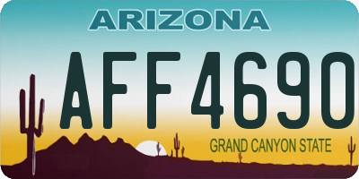AZ license plate AFF4690