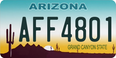 AZ license plate AFF4801