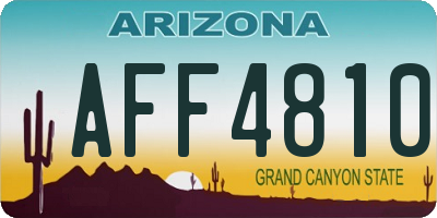 AZ license plate AFF4810