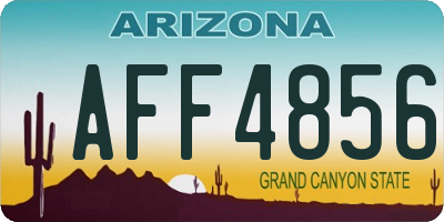 AZ license plate AFF4856