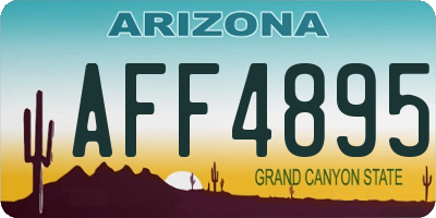 AZ license plate AFF4895
