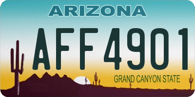 AZ license plate AFF4901