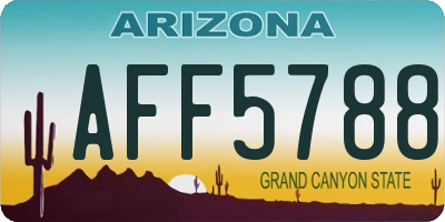 AZ license plate AFF5788
