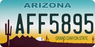 AZ license plate AFF5895