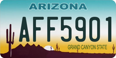 AZ license plate AFF5901