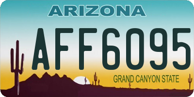 AZ license plate AFF6095