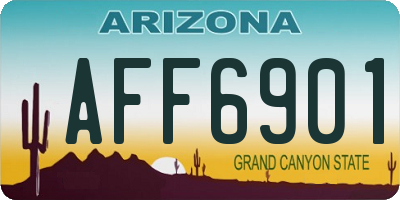AZ license plate AFF6901