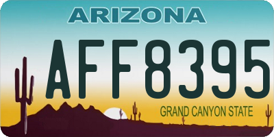 AZ license plate AFF8395