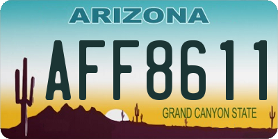 AZ license plate AFF8611