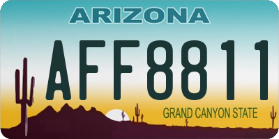 AZ license plate AFF8811