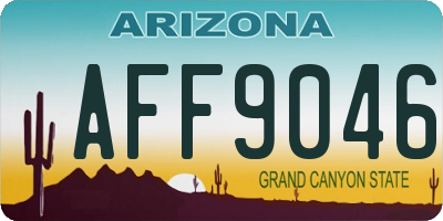 AZ license plate AFF9046