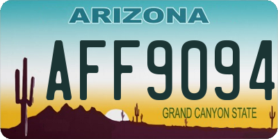 AZ license plate AFF9094