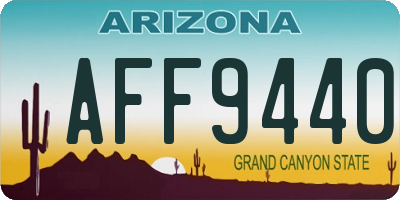 AZ license plate AFF9440