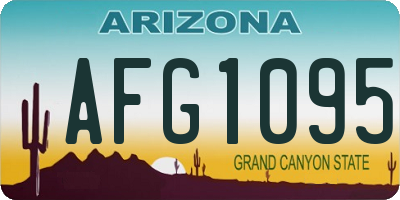 AZ license plate AFG1095
