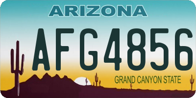 AZ license plate AFG4856