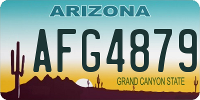 AZ license plate AFG4879