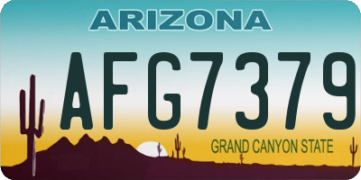 AZ license plate AFG7379