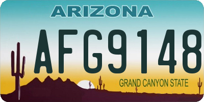 AZ license plate AFG9148
