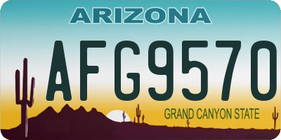 AZ license plate AFG9570