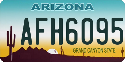 AZ license plate AFH6095