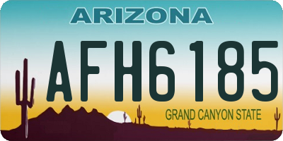 AZ license plate AFH6185