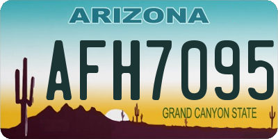 AZ license plate AFH7095