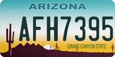 AZ license plate AFH7395