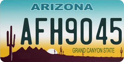 AZ license plate AFH9045