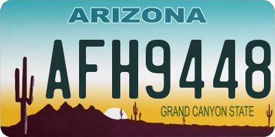 AZ license plate AFH9448