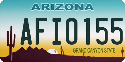 AZ license plate AFI0155