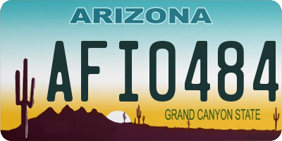 AZ license plate AFI0484