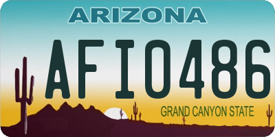 AZ license plate AFI0486