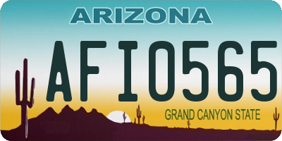 AZ license plate AFI0565