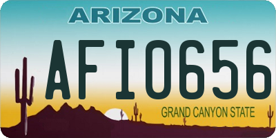 AZ license plate AFI0656
