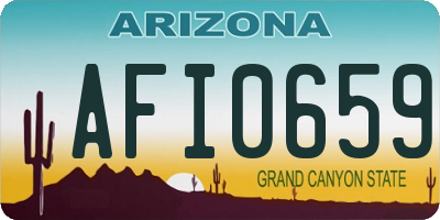 AZ license plate AFI0659