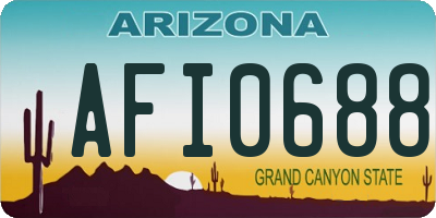 AZ license plate AFI0688