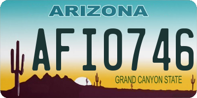 AZ license plate AFI0746