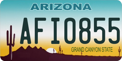 AZ license plate AFI0855