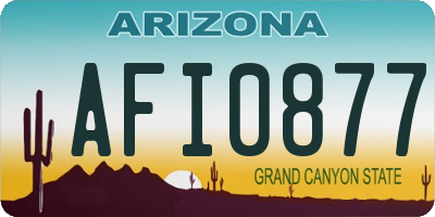 AZ license plate AFI0877