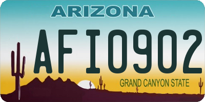 AZ license plate AFI0902