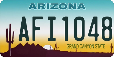 AZ license plate AFI1048