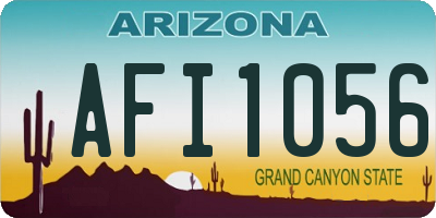 AZ license plate AFI1056