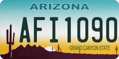 AZ license plate AFI1090