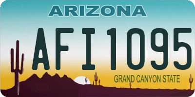 AZ license plate AFI1095