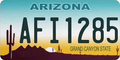AZ license plate AFI1285