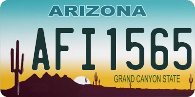 AZ license plate AFI1565