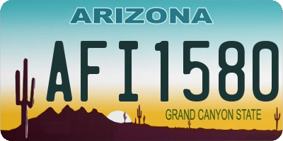 AZ license plate AFI1580