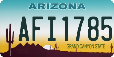 AZ license plate AFI1785