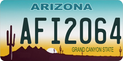 AZ license plate AFI2064