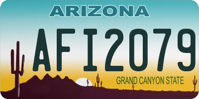 AZ license plate AFI2079